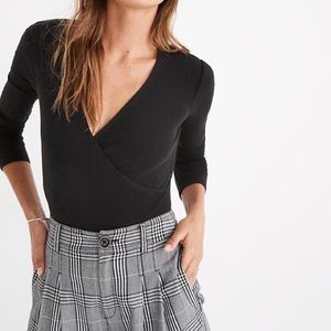 NWOT Madewell Wrap Full-Coverage Bodysuit size M